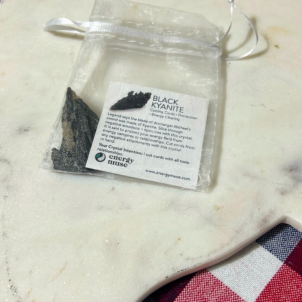New Black Kyanite Stone